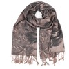 TZ Promise Women's Pashmina Shawls and Wraps Reversible Floral Flower
