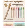WEMATE Bible Highlighters No Bleed, 9PCS Assorted Colors Gel Highlighters