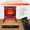 Electric Fireplace Heater 22 in Freestanding Fireplace Stove Infrared Fireplace