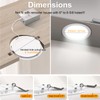 6 Pack 8 Inch LED Recessed Lighting with Junction Box