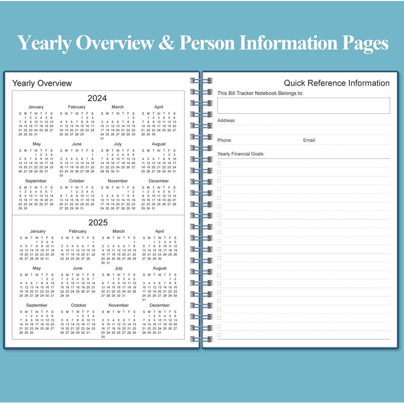 Bill Tracker Notebook - Monthly Bill Organizer & Planner for