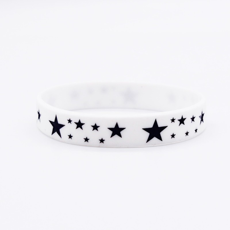 POYAMUSE 6pcs Y2K Star Silicone Bracelets Set – Emo Rubber