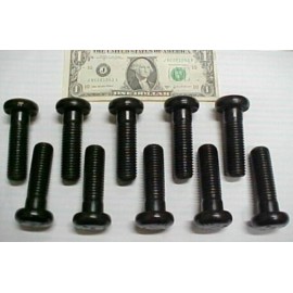 Unbranded 10 Round Head Una Drive Bolts, Truck Bumper, Grade 5, ¾-10 x 2.5" A325 Surplus