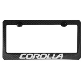 MVP Toyota Corolla Carbon Fiber License Plate Frame (Fit Front Only)