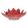 Lotus candleholder chakra 1 Red silverlining