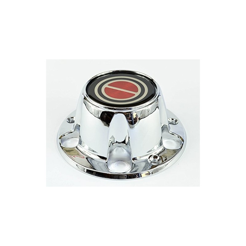 BB Auto New Wheel Hub Center Cap Chrome Red Replacement