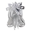 Foil Ceiling Decorations Silver/White Christmas 2 Tone - Set 4