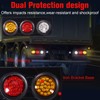 oeioei 2PCS 63 LED Trailer Tail Lights Kit, Stop Turn