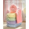 TEHOOK Non-Slip Fuzzy Socks for Women, Soft Cozy Warm Winter