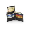 Stealth Mode Black Leather Bifold Wallet for Men With ID