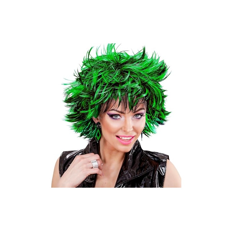 Widmann 04416 ? Two Tone Gesträhnte Wig, Short, Green