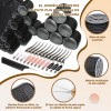 60 Tubos Para Rizar Cabello Abrazadera Plástica Para Cabello