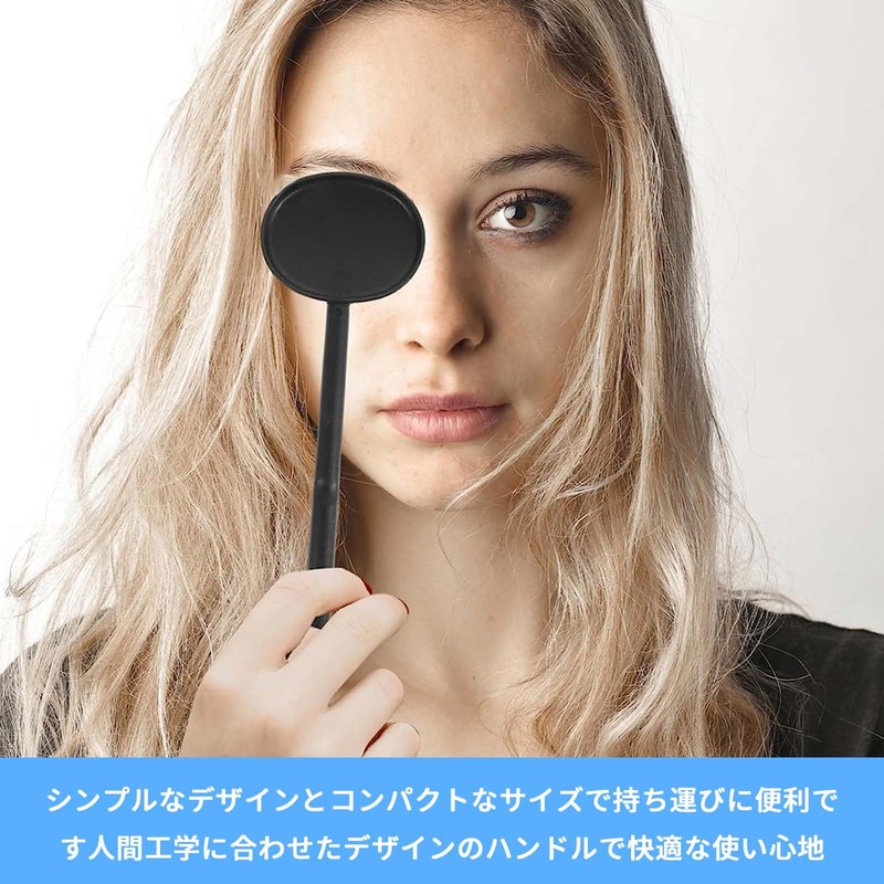 遮眼子 指示棒 視力検査セット 【2組入り】 プラスチック製 ブルー ピンク 繰り返し利用でき 眼科視力検査用 学校検眼判定