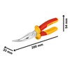 Bosch Professional VDE Long Nose Pliers Bent 40° – 200