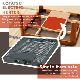 PaletteLife kotatsu Replacement heater quartz tube kotatsu Heater Unit 120V 400W Electric Heater with Temperature Control Knob