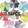 REGODI 56 PCS 25x25cm Floral Cotton Fabric Patchwork Square Bundles