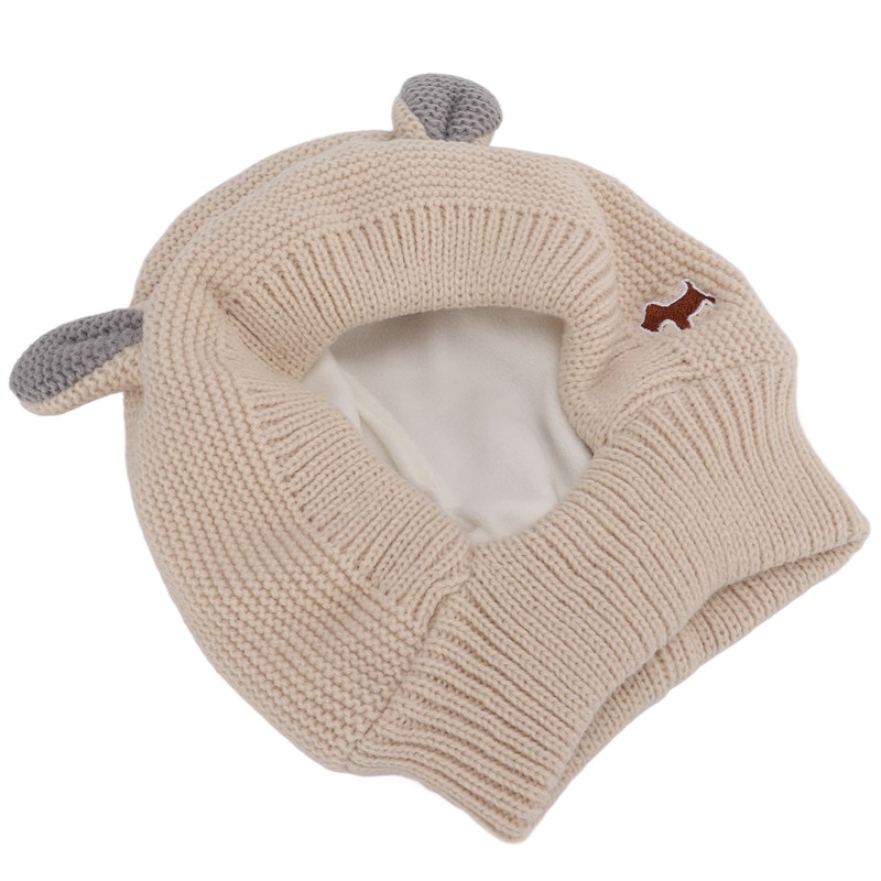 Knitted Rabbits Ear Pet Hat Noise Protection Warm Dog Grooming
