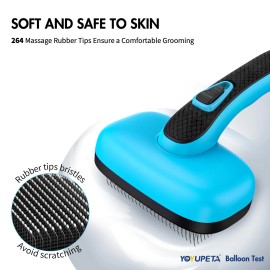 Yoyupeta Dog Self Cleaning Slicker Brush for Shedding, Ideal for Short Long Haired Dogs,