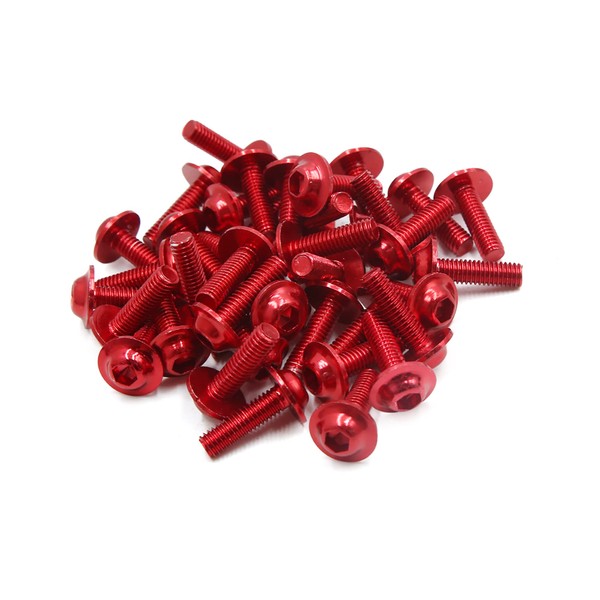 A ABSOPRO Pack of 40 M6 Motorcycle Hexagonal Socket Head