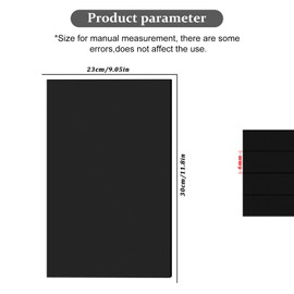 Pack of 10 Eva Foam 6 mm Black Foam Panels, EVA Foam Board, Size 30 cm x 23 cm, Density 80 kg/m3, EVA Foam Cosplay, DIY Crafts, EVA Foam for Cosplay Costume, Crafts