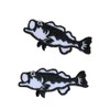 Generic 2 Pcs Tiny Fish Iron On Patches Embroidered Applique