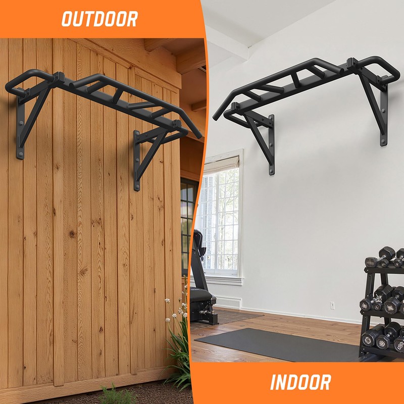 Jusgym Heavy Duty Pull Up Bar with 14 Grip Positions,