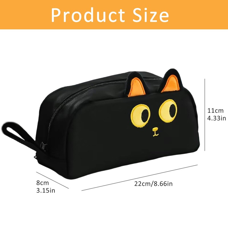 Large Capacity Pencil Case, TOTCOZY Cute Cat Pencil Pouch with