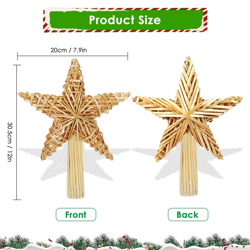 Christmas Tree Star Topper, Christmas Tree Topper Star Made of