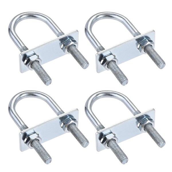 sourcing map Round U-Bolts 4 Sets 1.22"(31mm) Inner Width 90mm
