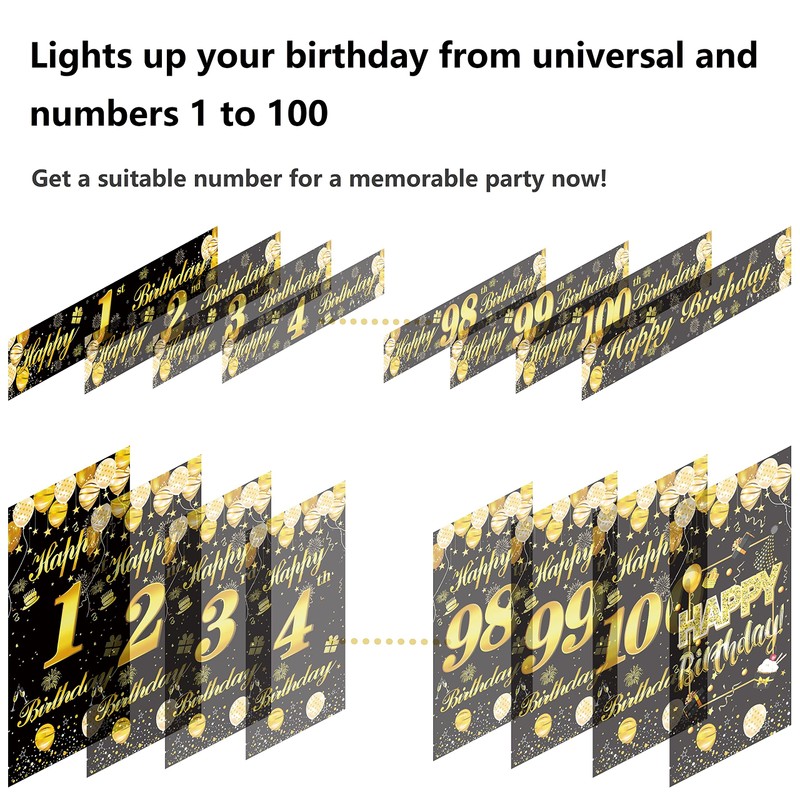46th Happy Birthday Door Banner IMISI Birthday Decorations Birthday Backdrop