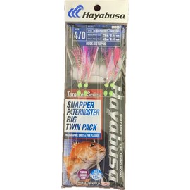 Hayabusa Snapper Paternoster Rig, 2 rigs/Pack (4/0, Holographic Pink Flasher)