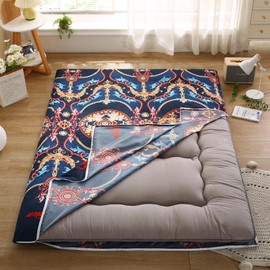 Futon Slipcovers Twin Size, Dustproof Cover -Skin Machine Washable, Twin Mattress Fitted Sheet with Zipper Japanese Futon Mattress Cover Dust Cover Replacement Set Futon Floor Mattress Cover (G, Twin)