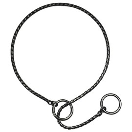 Choke Chain for Dogs, Metal Slip P-Link Training Heavy Duty Dog Choke Collar Puppy Collars for Small Medium Large Big XL Breed Dogs, Black L