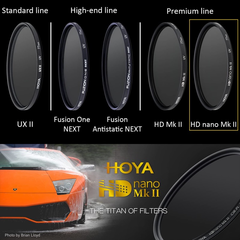 Hoya YYU4158 UV filter HD Nano MkII ø58 mm,Black