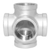 Beduan Stainless Steel 1 Inch 5-Way Outlet Cross Female Pipe