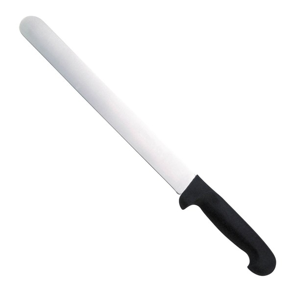 Roast Slicer, Plain edge, 10" (250 mm), Black handle