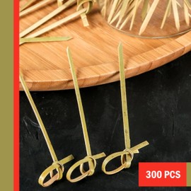 Perfectware - BambooKnot4-300ct Bamboo Knot 4-300ct 4 inch Bamboo Knot Picks (Pack of 300)