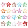 Y2K Star Hair Clips,20 Pcs Polka Dot Snap Barrettes (Multicolor)