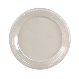Club Pack of 240 Classic Clear Disposable Plastic Party Banquet Dinner Plates 9"