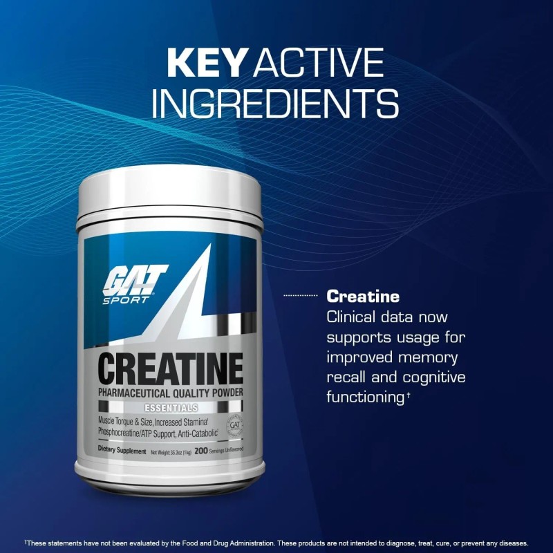GAT Creatine 200 Servings 1000g / 1kg / 35.2 oz
