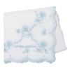 Laura Ashley 05608005 Women's Handkerchief Embroidered Handkerchief, saxon blue