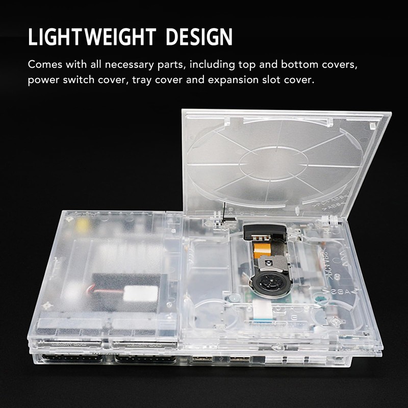 Replacement Game Console Shell for PS Slim Transparent Game Console