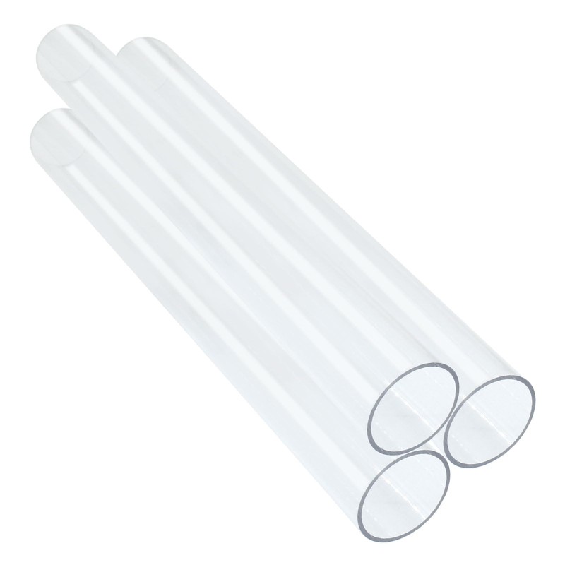 Piutouyar 3 Pcs Round Clear Rigid Tubing Pipe,1.14 Inch (29