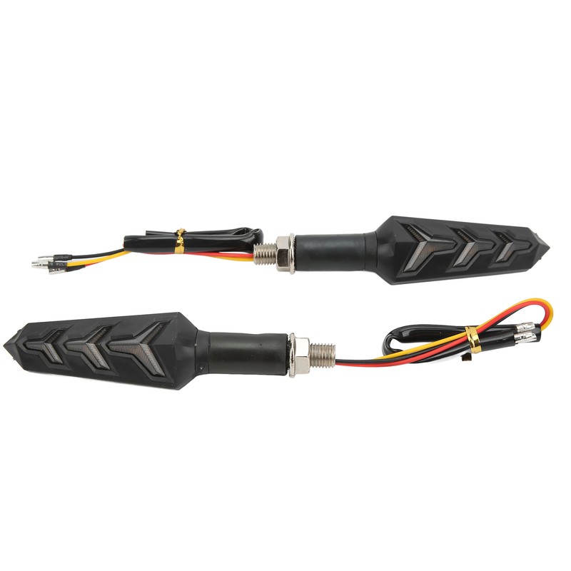 4Pcs Motorcycle LED Turn Signals Daytime Running Lights Blinker Front