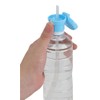 Komori Resin Plastic Bottle Straw Cap with Attachment, Blue, Diameter