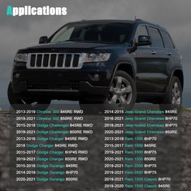 265-850 Transmission Oil Pan with Gasket & Drain Plug and Bolts Compatible with Ram 1500 2500 3500/ Jeep Grand Cherokee/Dodge Durango Challenger Charger/Chrysler 300, 8-Speed Automatic Transmission