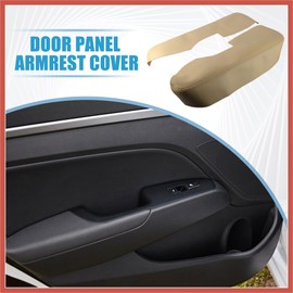 ACROPIX Car Front Door Panel Armrest Cover Interior Door Trims for Acura TL 2009-2014 Beige 1 Pair Car Parts