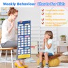 Visual Timetable, 123 Pecs Cards Weekly Routine Chart for Children,