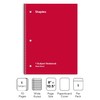 Staples 132714 1-Subject Notebook 8-Inch x 10.5-Inch Wide Ruled 70