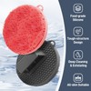 GEENOA New Foot Brush with Long handle, 3-in-1 Foot Scrubber